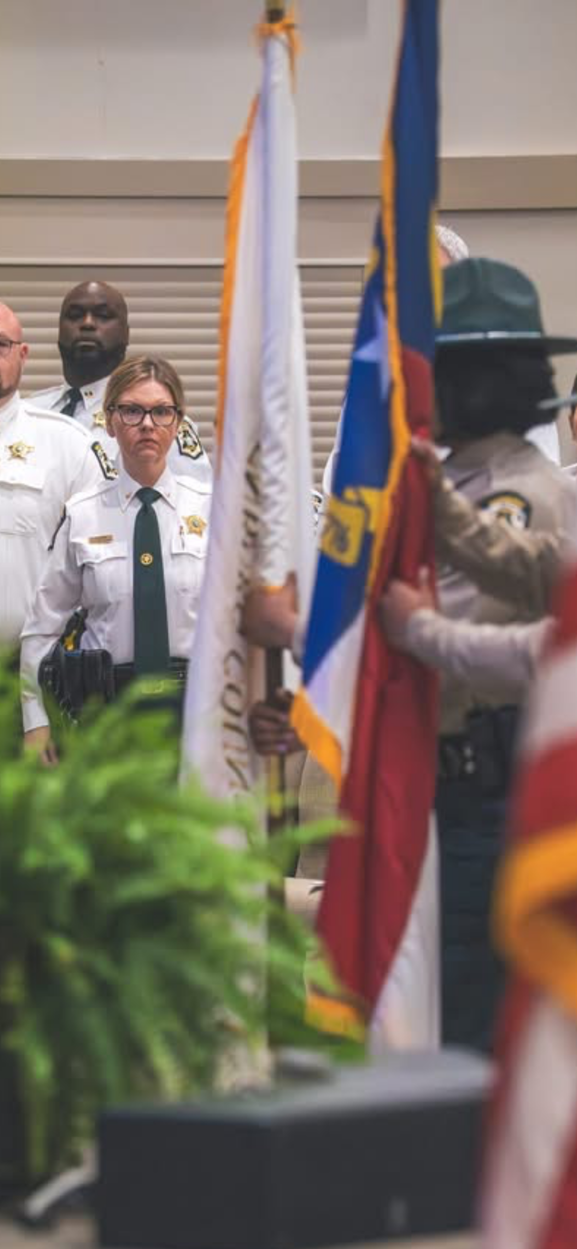Kim Drumm at ceremony